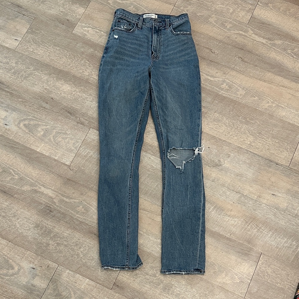 Abercrombie & Fitch High Rise Blue Jeans